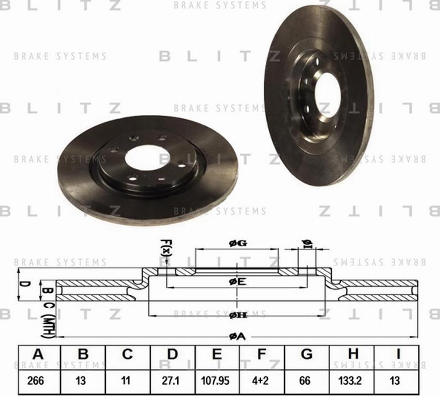 Blitz BS0150 - Disque de frein cwaw.fr