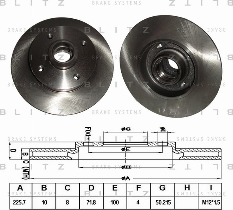 Blitz BS0114 - Disque de frein cwaw.fr