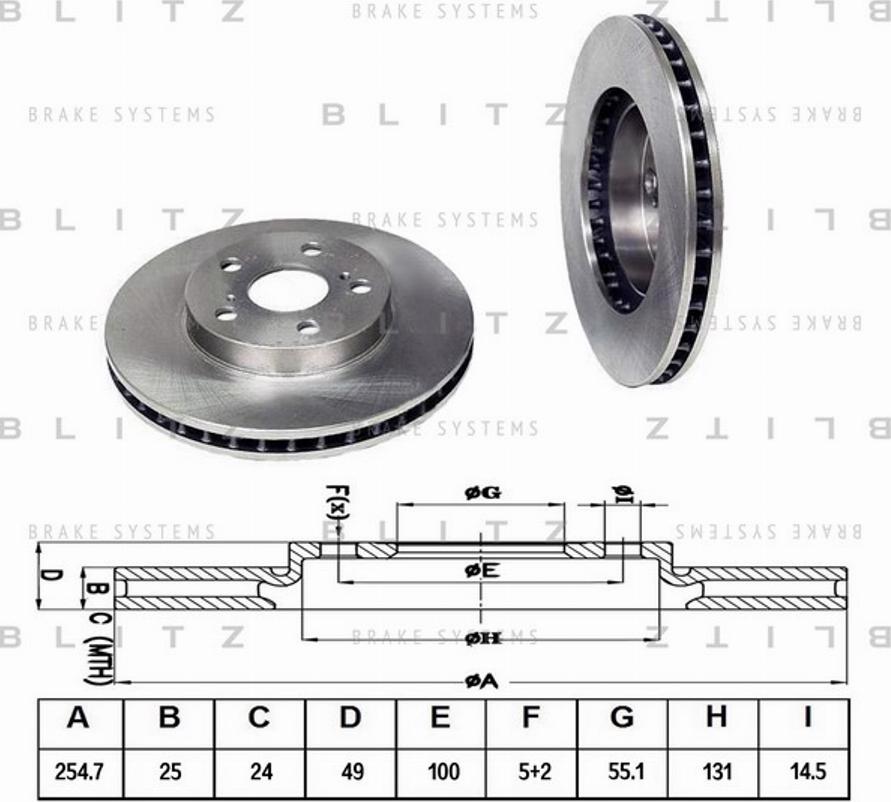 Blitz BS0133 - Disque de frein cwaw.fr