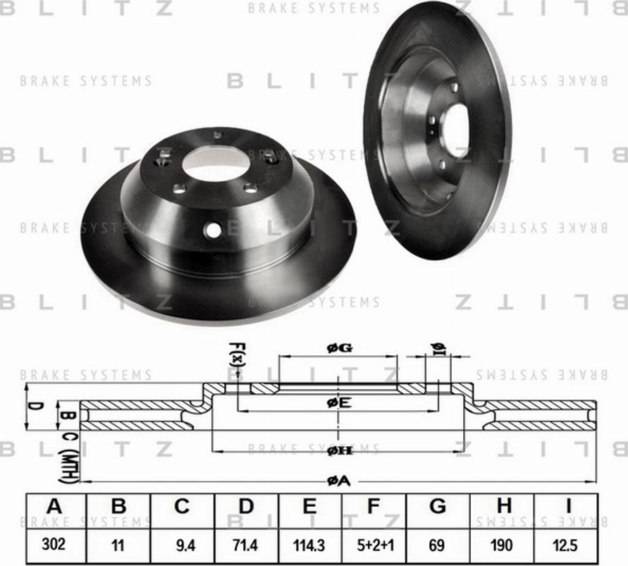 Blitz BS0179 - Disque de frein cwaw.fr