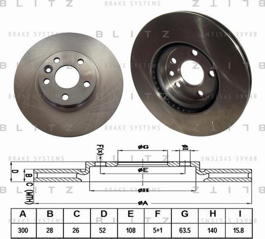 Blitz BS0340 - Disque de frein cwaw.fr