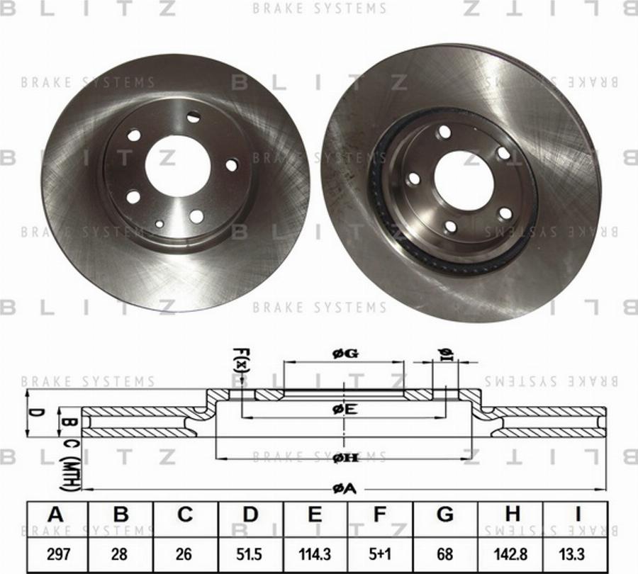 Blitz BS0348 - Disque de frein cwaw.fr