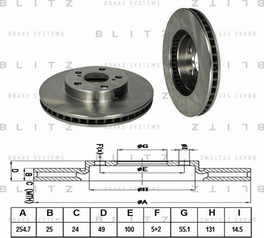 Blitz BS0315 - Disque de frein cwaw.fr