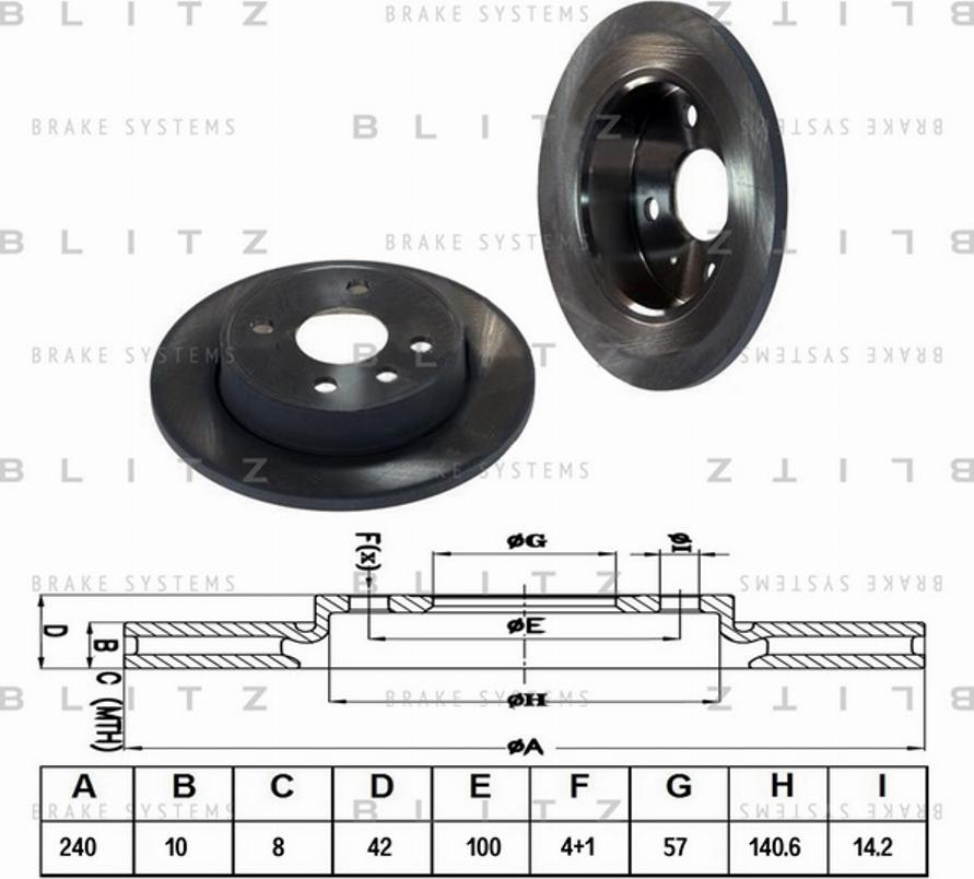 Blitz BS0372 - Disque de frein cwaw.fr