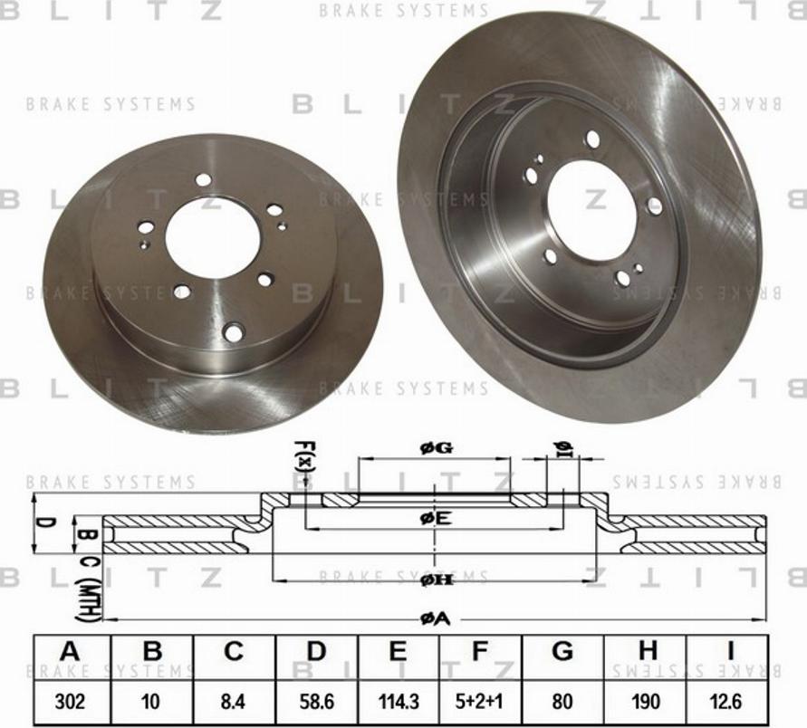 Blitz BS0243 - Disque de frein cwaw.fr