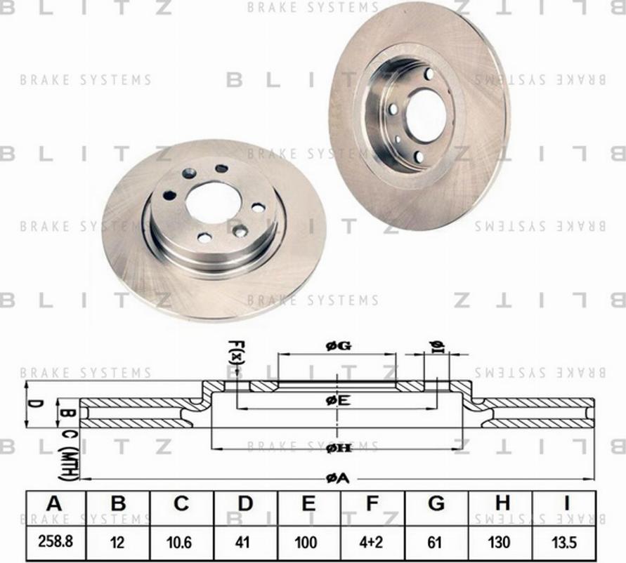 Blitz BS0200 - Disque de frein cwaw.fr