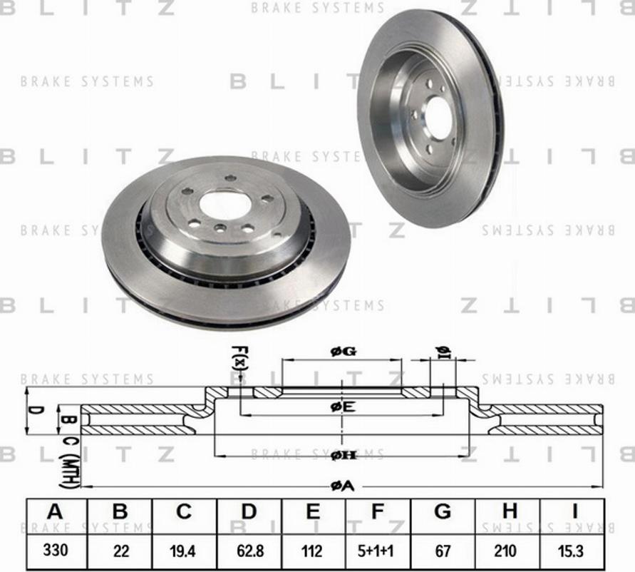 Blitz BS0229 - Disque de frein cwaw.fr