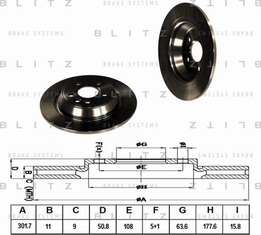 Blitz BS0224 - Disque de frein cwaw.fr