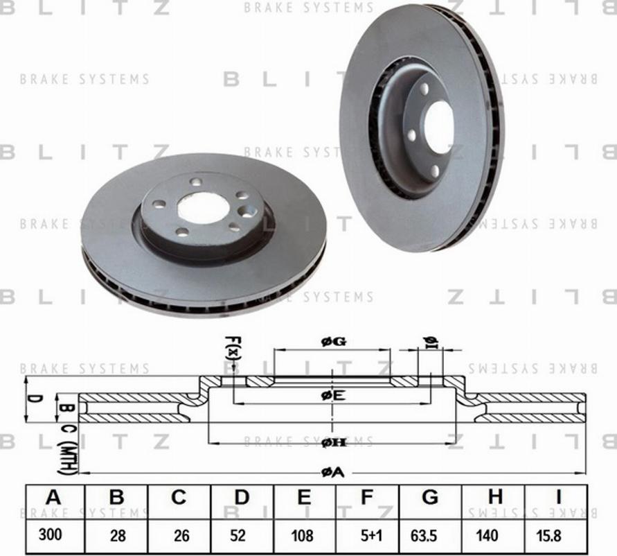 Blitz BS0226 - Disque de frein cwaw.fr