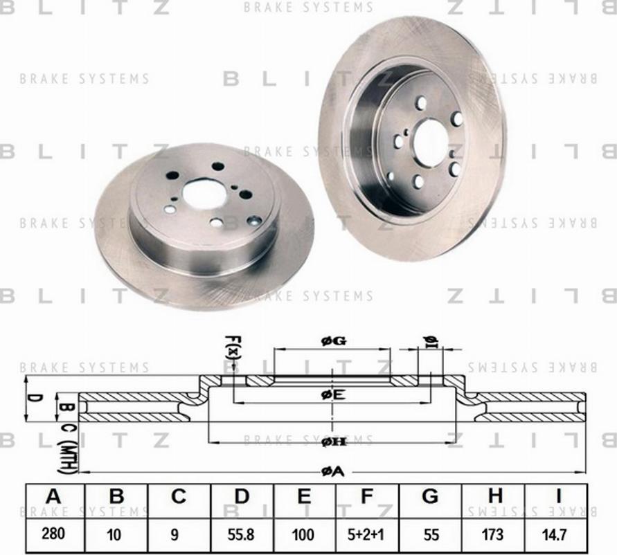 Blitz BS0220 - Disque de frein cwaw.fr