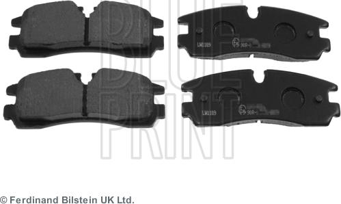 Blue Print ADA104258 - Kit de plaquettes de frein, frein à disque cwaw.fr