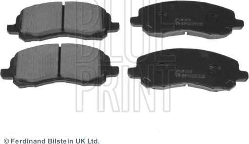 Blue Print ADA104208 - Kit de plaquettes de frein, frein à disque cwaw.fr