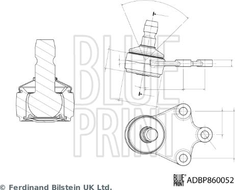 Blue Print ADBP860052 - Rotule de suspension cwaw.fr