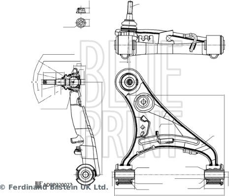 Blue Print ADBP860192 - Bras de liaison, suspension de roue cwaw.fr