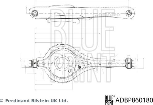 Blue Print ADBP860180 - Bras de liaison, suspension de roue cwaw.fr