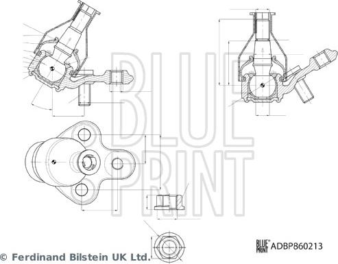 Blue Print ADBP860213 - Rotule de suspension cwaw.fr