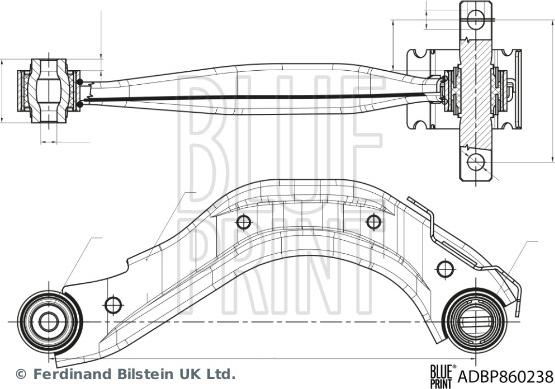 Blue Print ADBP860238 - Bras de liaison, suspension de roue cwaw.fr