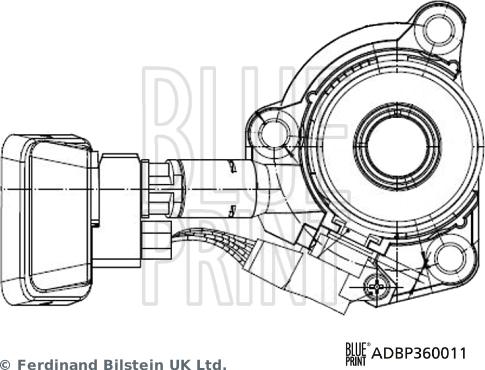 Blue Print ADBP360011 - Butée hydraulique, embrayage cwaw.fr