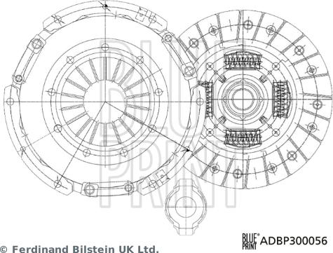 Blue Print ADBP300056 - Kit d'embrayage cwaw.fr