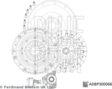 Blue Print ADBP300066 - Kit d'embrayage cwaw.fr