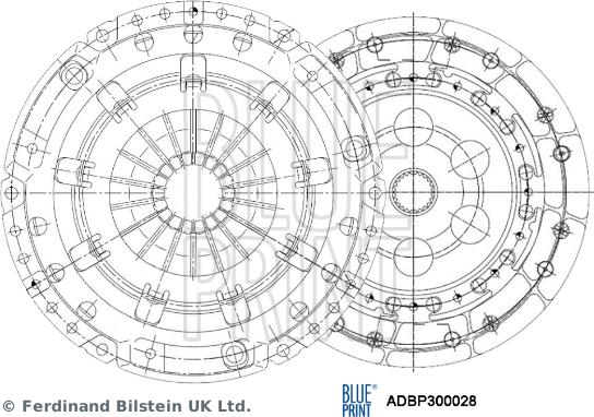 Blue Print ADBP300028 - Kit d'embrayage cwaw.fr