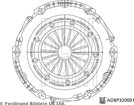 Blue Print ADBP320001 - Mécanisme d'embrayage cwaw.fr