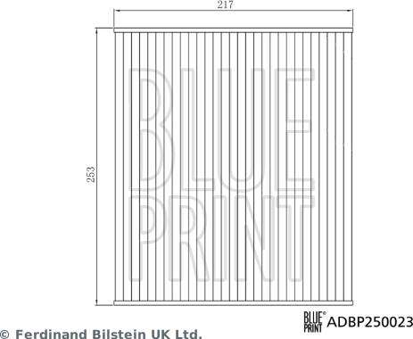 Blue Print ADBP250023 - Filtre, air de l'habitacle cwaw.fr