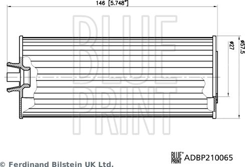 Blue Print ADBP210065 - Filtre à huile cwaw.fr