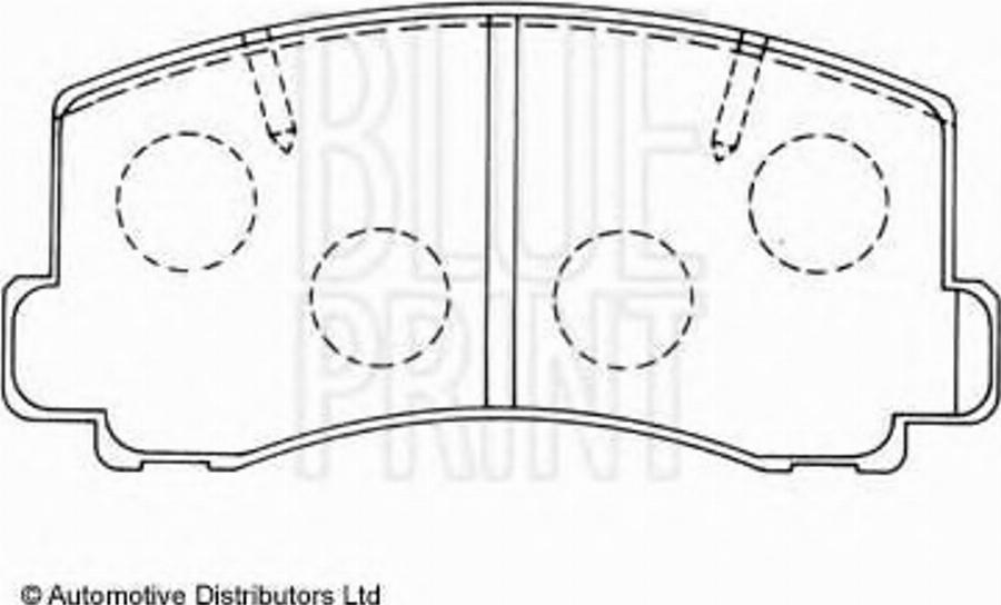 Blue Print ADC44209 - Kit de plaquettes de frein, frein à disque cwaw.fr