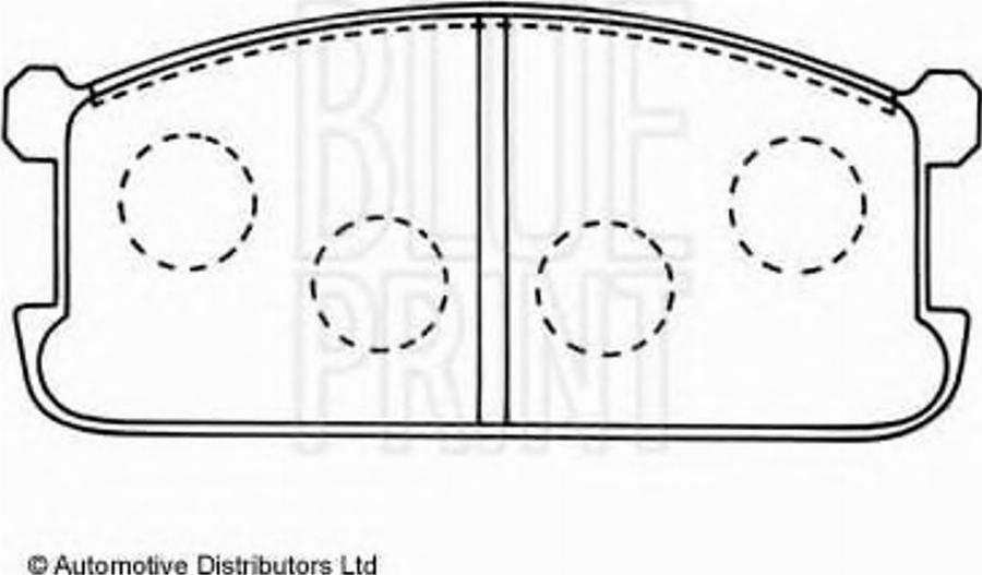 Blue Print ADC44204 - Kit de plaquettes de frein, frein à disque cwaw.fr