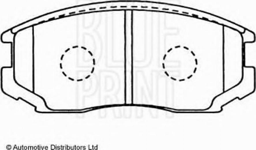 Blue Print ADD64222 - Kit de plaquettes de frein, frein à disque cwaw.fr