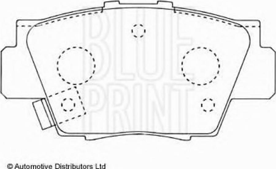 Blue Print ADH24240 - Kit de plaquettes de frein, frein à disque cwaw.fr