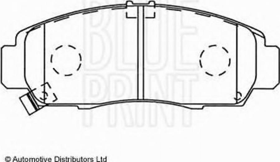 Blue Print ADH24259 - Kit de plaquettes de frein, frein à disque cwaw.fr