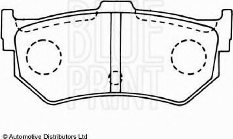 Blue Print ADH24208 - Kit de plaquettes de frein, frein à disque cwaw.fr