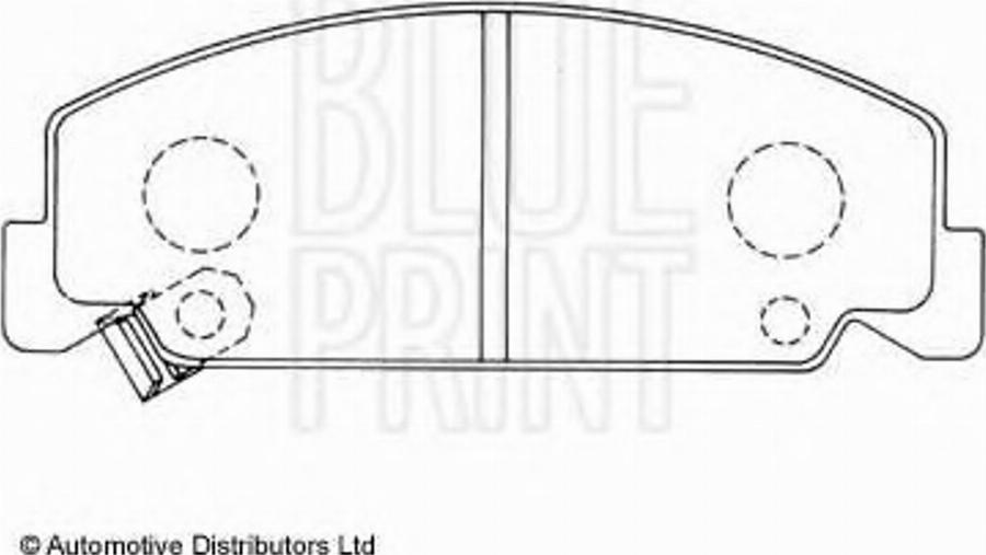 Blue Print ADH24220 - Kit de plaquettes de frein, frein à disque cwaw.fr