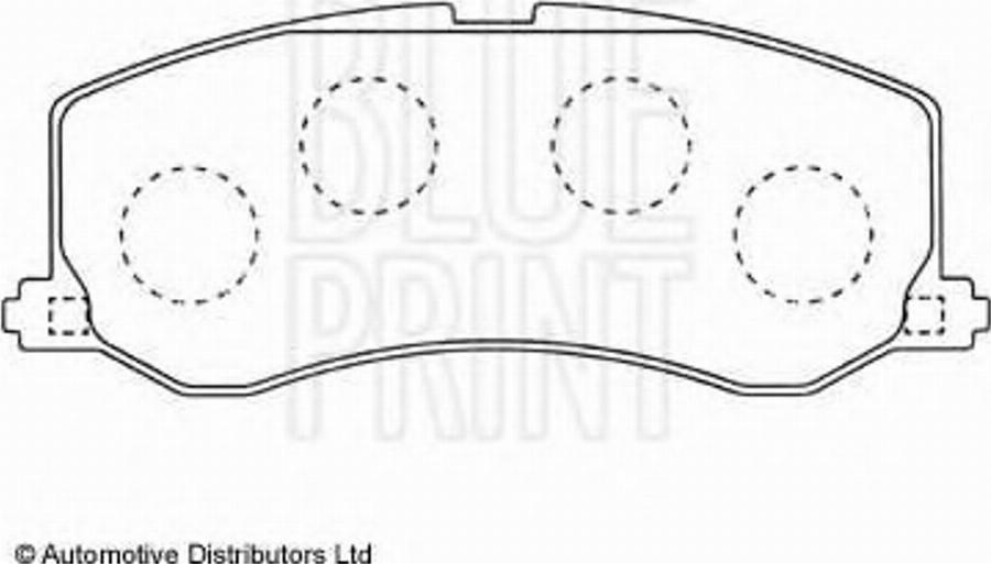 Blue Print ADK84215 - Kit de plaquettes de frein, frein à disque cwaw.fr