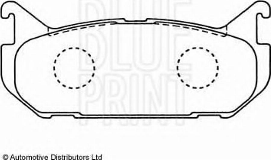 Blue Print ADM54251 - Kit de plaquettes de frein, frein à disque cwaw.fr