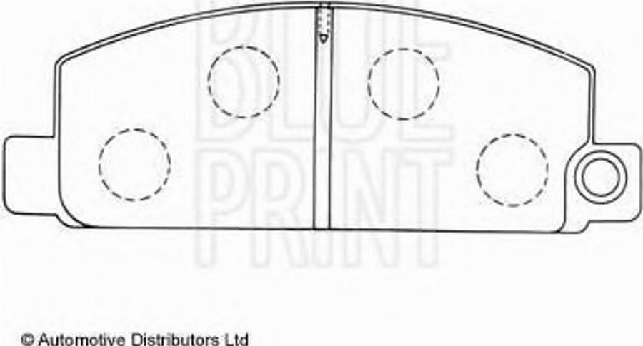 Blue Print ADM54220 - Kit de plaquettes de frein, frein à disque cwaw.fr