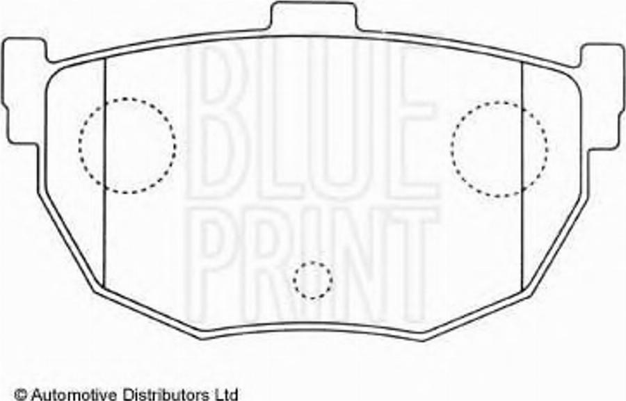 Blue Print ADN14258 - Kit de plaquettes de frein, frein à disque cwaw.fr