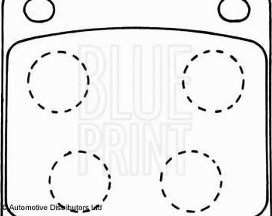 Blue Print ADN14203 - Kit de plaquettes de frein, frein à disque cwaw.fr