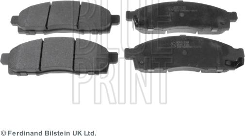 Blue Print ADN142161 - Kit de plaquettes de frein, frein à disque cwaw.fr