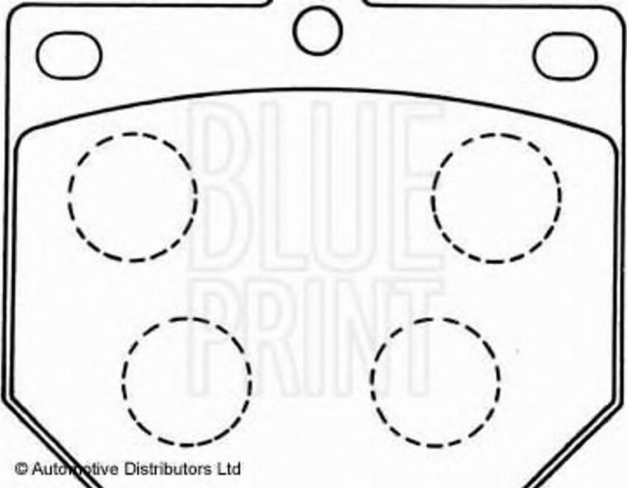 Blue Print ADN14210 - Kit de plaquettes de frein, frein à disque cwaw.fr