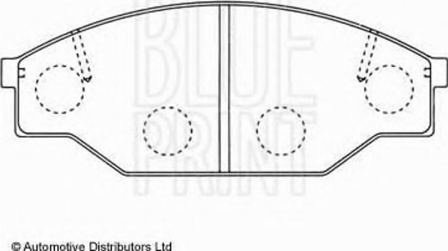 Blue Print ADT34219 - Kit de plaquettes de frein, frein à disque cwaw.fr