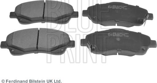 Blue Print ADT342141 - Kit de plaquettes de frein, frein à disque cwaw.fr