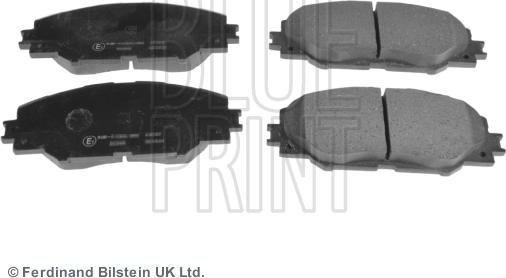 Blue Print ADT342162 - Kit de plaquettes de frein, frein à disque cwaw.fr