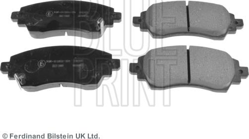 Blue Print ADT342104 - Kit de plaquettes de frein, frein à disque cwaw.fr