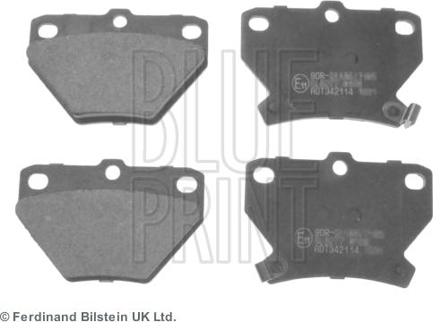 Blue Print ADT342114 - Kit de plaquettes de frein, frein à disque cwaw.fr