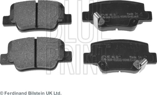 Blue Print ADT342184 - Kit de plaquettes de frein, frein à disque cwaw.fr