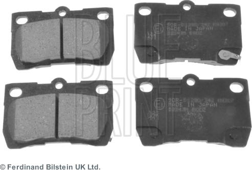 Blue Print ADT342178 - Kit de plaquettes de frein, frein à disque cwaw.fr