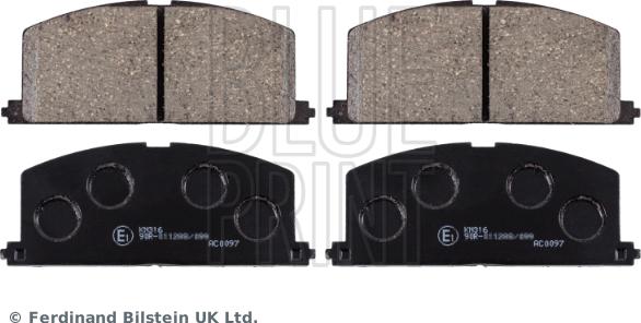 Blue Print ADT34279 - Kit de plaquettes de frein, frein à disque cwaw.fr